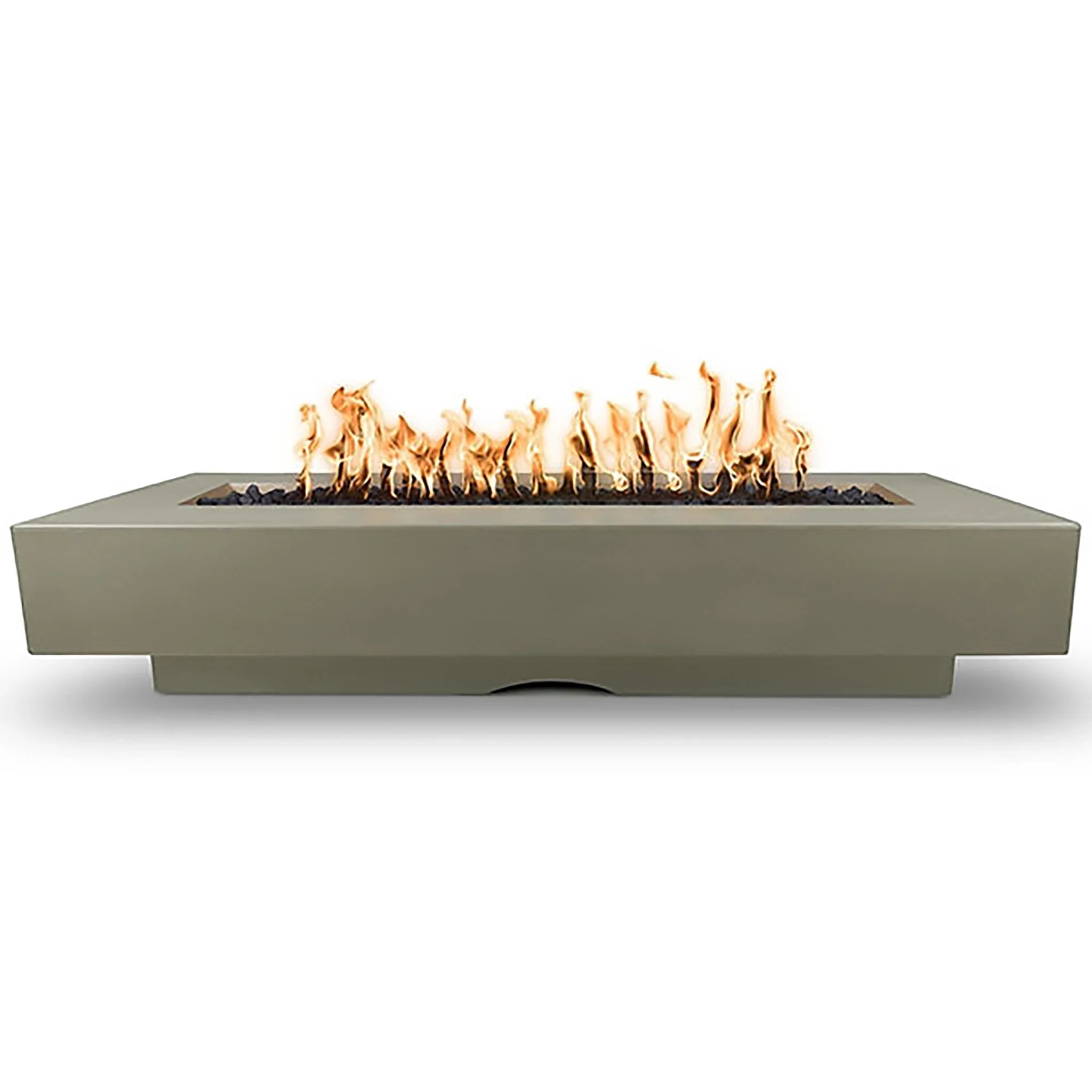The Outdoor Plus 96" Del Mar Ash Propane Gas Match Lit Fire Pit | OPT-DEL9628-ASH-LP