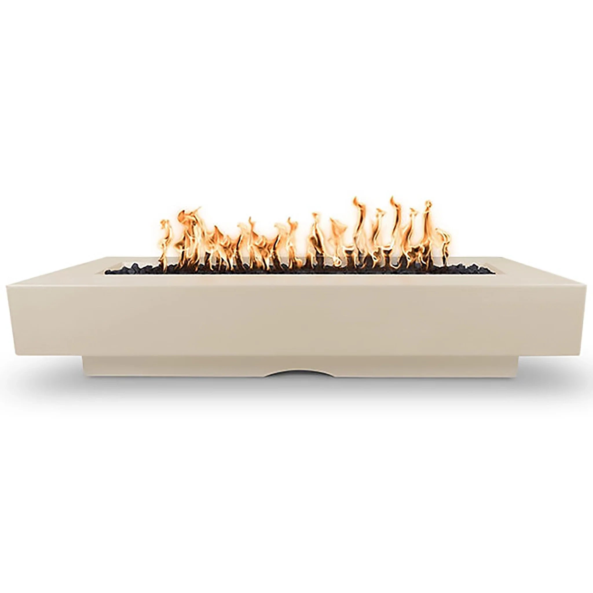 The Outdoor Plus 96" Del Mar Vanilla Propane Gas Electronic Ignition Fire Pit | OPT-DEL9628EKIT-VAN-LP