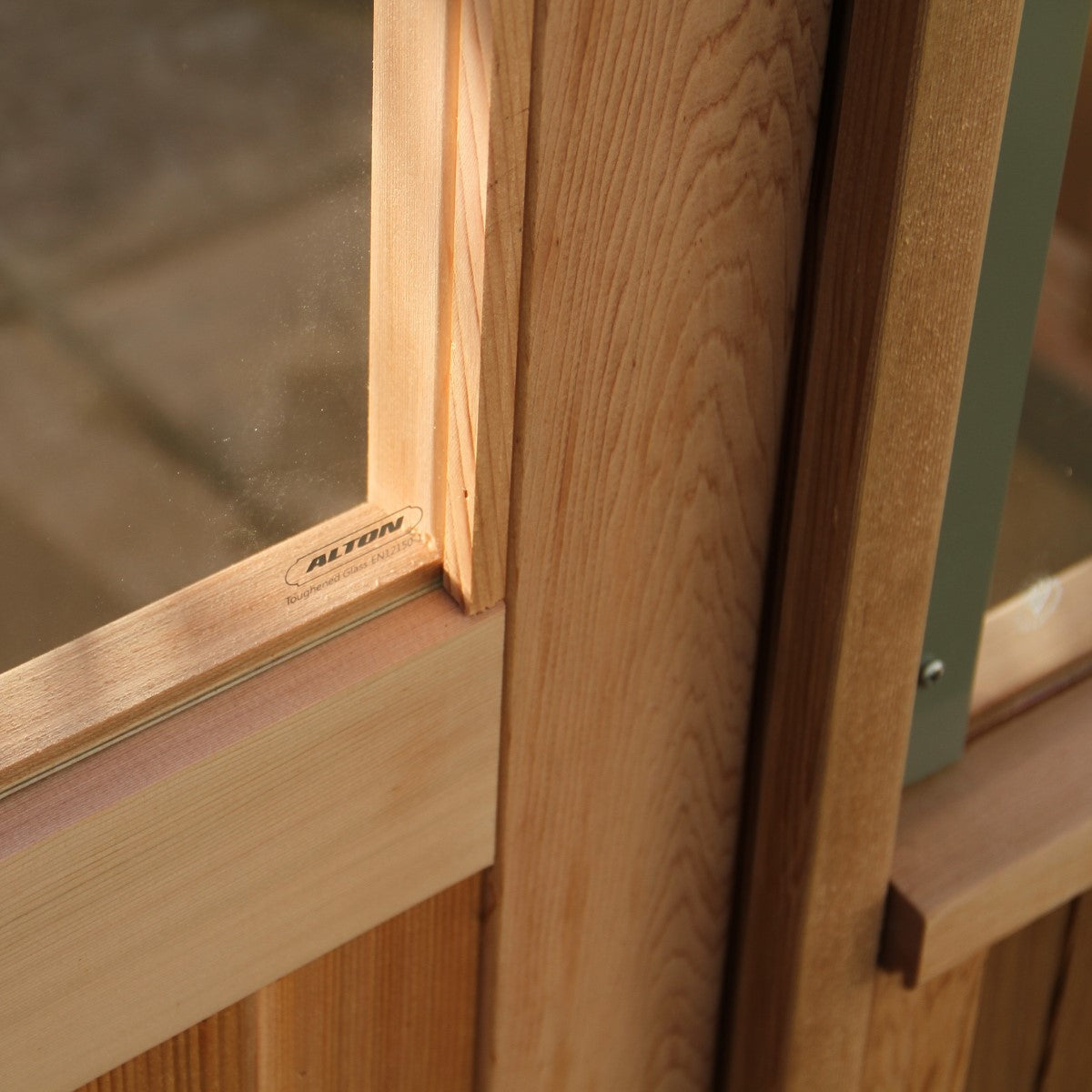 Alton | Lancing Victorian Cedar Glass Greenhouse With 3mm Tempered Glass Glazing - 10ft 9in Wide